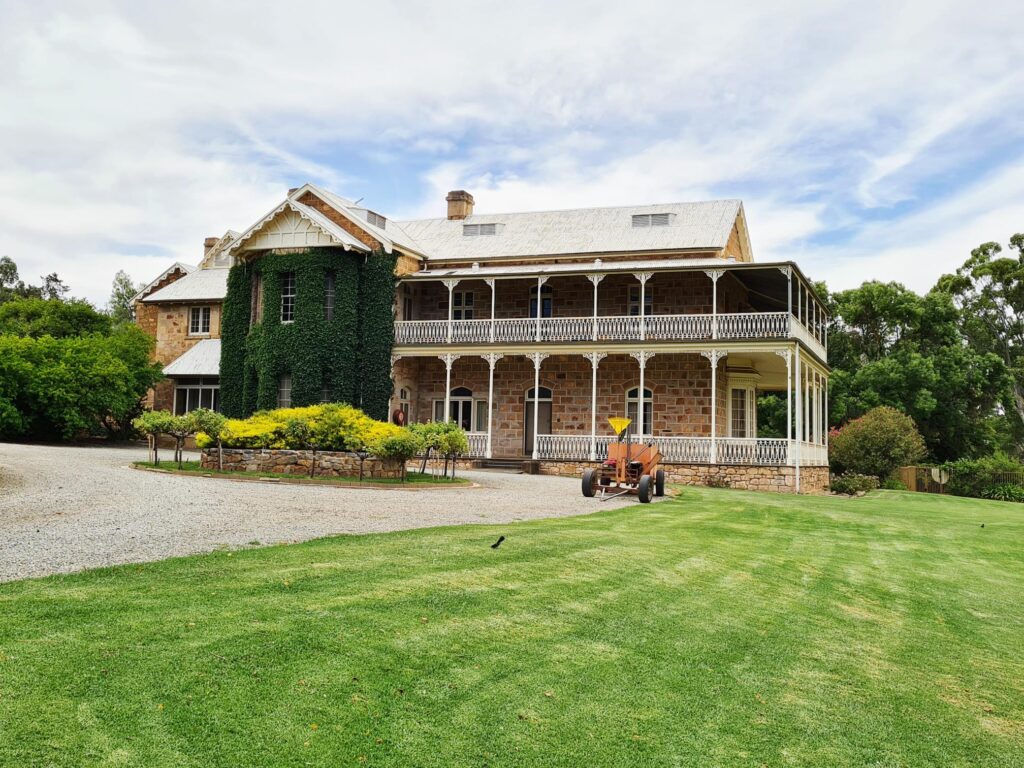 Historic stone homestead at Bungaree Station in the Clare Valley